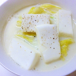 豆乳鍋スープを使った白菜煮